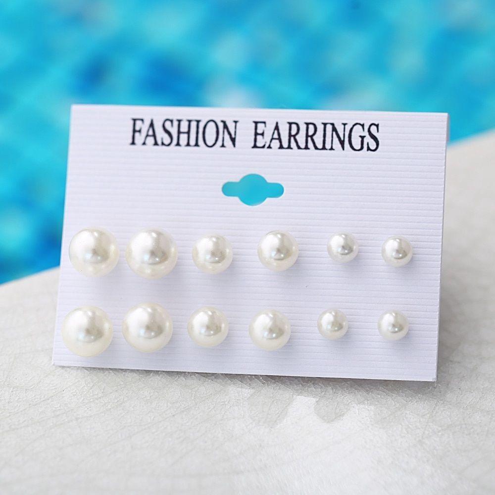 iF ME 20 пар/компл., серьги-гвоздики с цирконием, золотом и искусственным жемчугом, серебряные серьги-гвоздики с геометрическим сердцем для женщин, аксессуары, ювелирные изделия, подарок