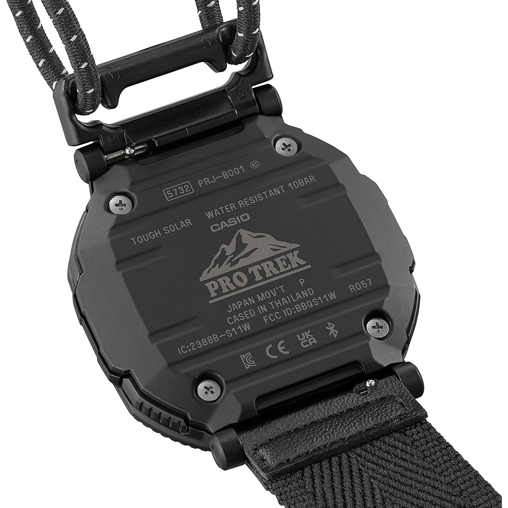 Мужские часы Casio Pro Trek Hiker Line Bluetooth Tough Solar Экологичные Черные PRJ-B001B-1JF