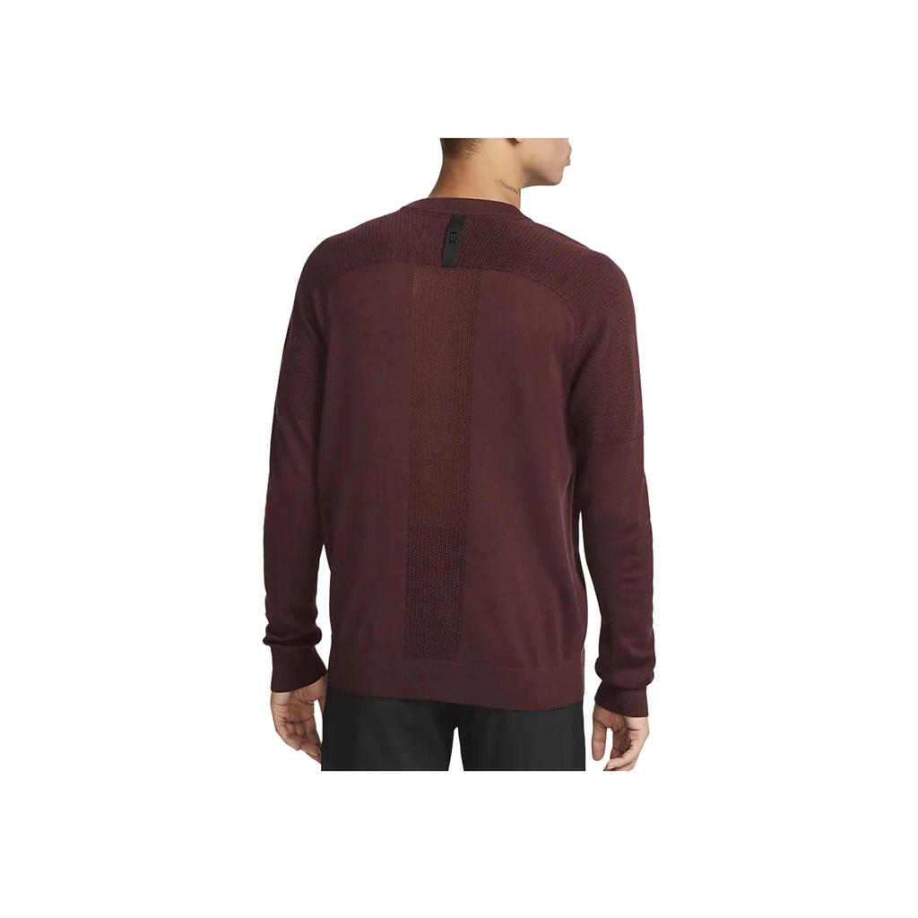 Nike Crew Neck Pullover Raglan Long Sleeve Sweatshirt Men Sweatshirt Brown Red CU9783-652