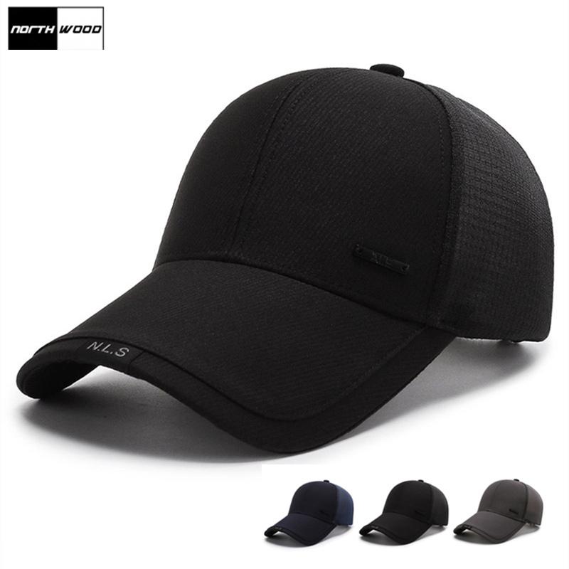 Northwood Men's Caps Breathable Summer Baseball Cap Male Adjustable Women's Hat Long Visors Trucker Cap