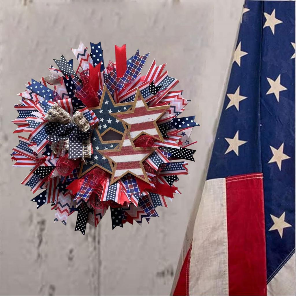 3DIndependence Day Flag Garland Home Front Decoration Door Hanging Garland Pendant