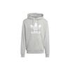 Originals Trefoil Letter Logo Printed Pullover Hoodie Men Hoodies Gray IA4884