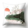 Чернила пейзажная живопись наволочка для спальни украшение дома офисное сиденье гостиная диван наволочка 45x45 см