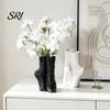 Ballet Pointe Shoe Decor Shoes Flower Vase Modern Floral Arrangement Table Centerpiece Abstract Art Dancing Unique Decorative for Coffee Office Shelf