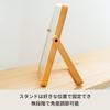 Nagai Kosan Makeup Tabletop Adjustable Stand Mirror, Mirror, Wooden, Angle, Type, Natural, PLAIN, NK-211