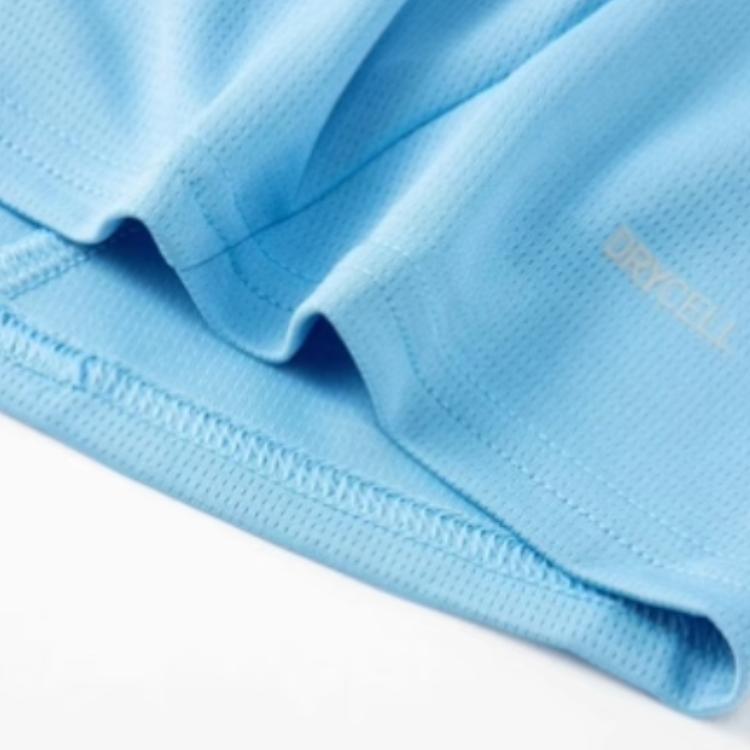 Puma Быстросохнущая футбольная майка с короткими рукавами и принтом в виде значка с буквенным принтом и круглым вырезом Manchester City Home Fan Edition Мужские топы Голубые 775075-01