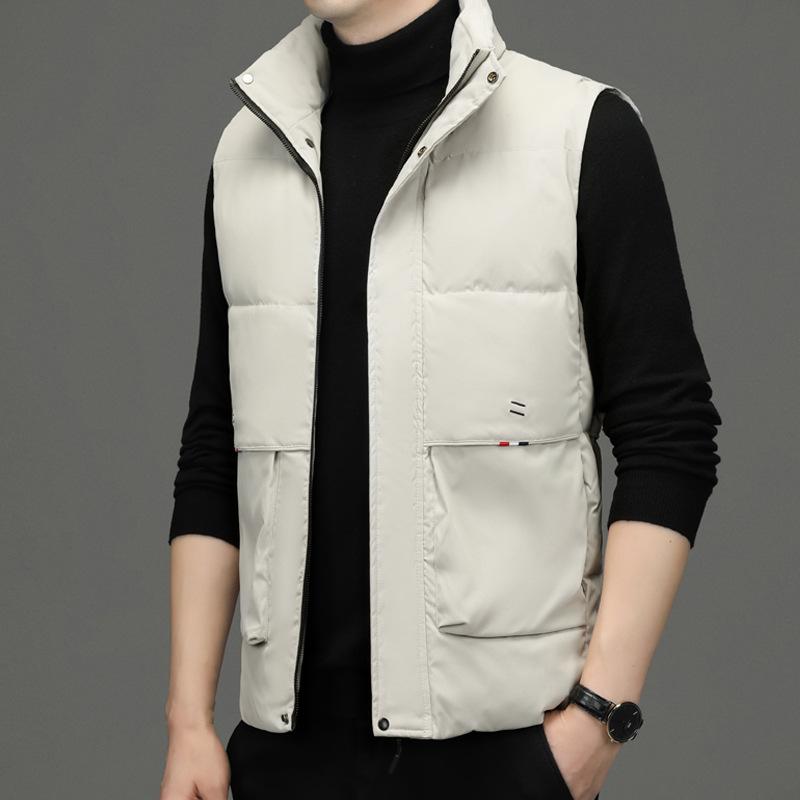 Жилет мужской осенне-зимний, новый жилет с хлопковой подкладкой, корейская версия трендовой куртки с хлопковой подкладкой, осенне-зимнее пальто, мужская одежда