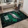 Коврик для пола Philadelphia Eagles Ночная игра для офиса, Коврик под стул, Декоративный ковер Коврик для гостиной, Большой размер Подарки для фанатов Рождественские подарки