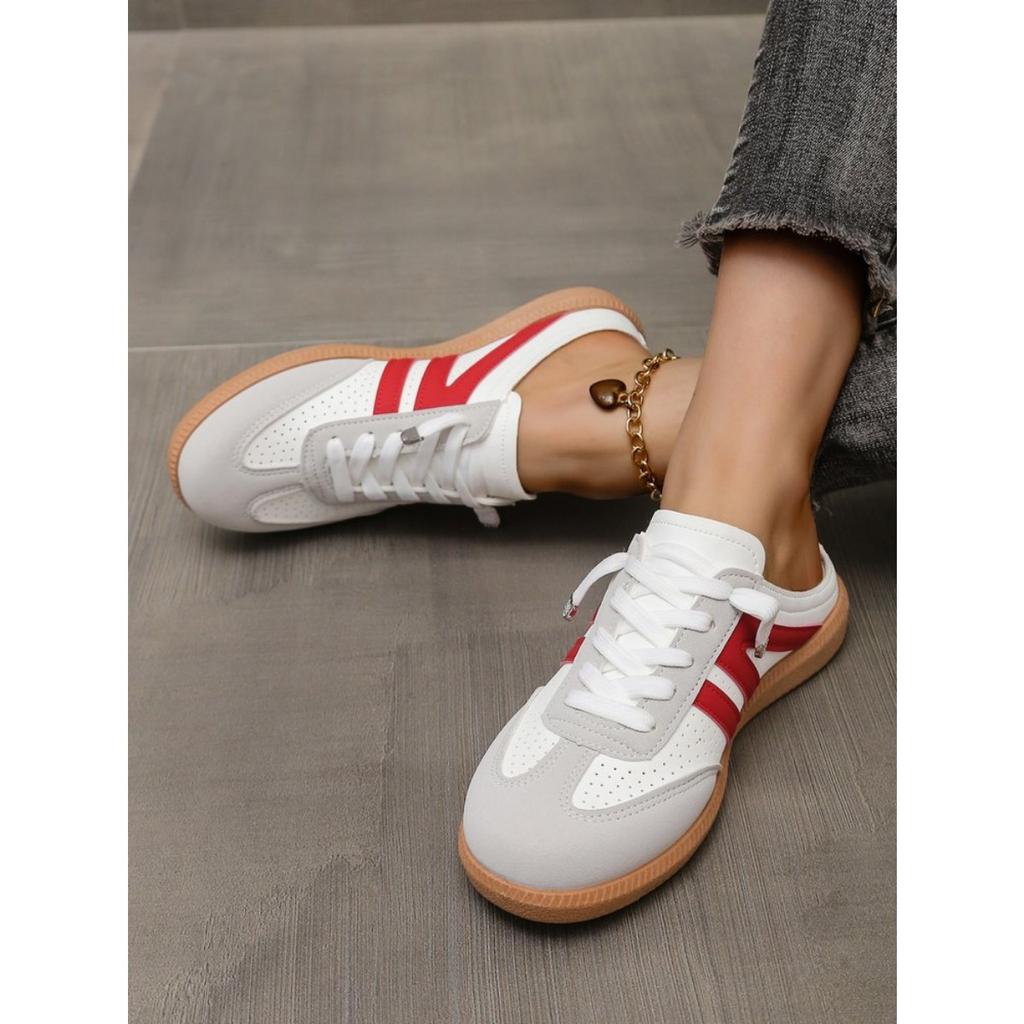 Полутапочки на плоской подошве для женщин, без каблука, повседневная обувь для серфинга, легкие, большого размера, маленькие белые туфли