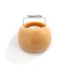 Candy Color Geometric Ring Classic Big Dome Plain Ring Jewelry Accessories Acrylic Ring  Part
