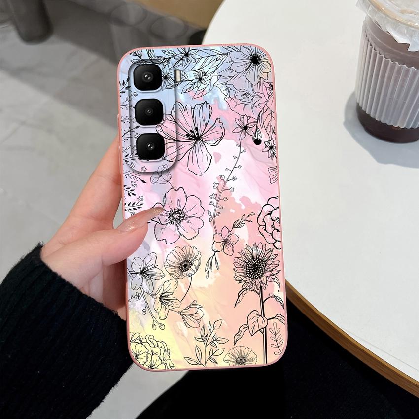 Для Infinix Hot 60 50 Pro Plus 40Pro 30 Play 70 60i 50i 40i 30i Чехол для телефона Сладкий Кролик Торт Новое Улучшение Мягкий Гладкий Силикон Легкий Прочный Корпус
