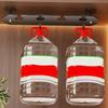 2/3/4 Slots Wine Glass Holder Single-row Design Wall Mounted Wine Rack  Kitchen Use
