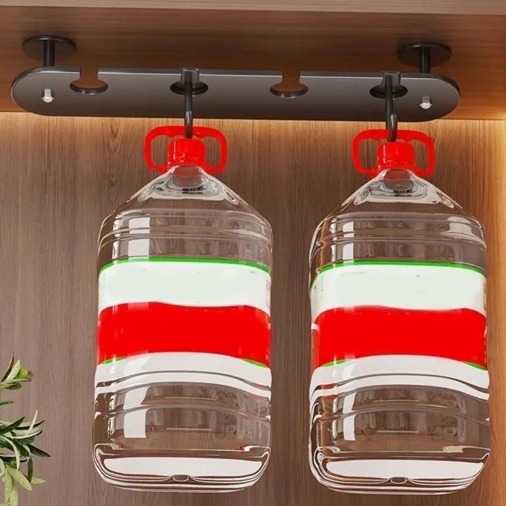 2/3/4 Slots Wine Glass Holder Single-row Design Wall Mounted Wine Rack Kitchen Use