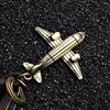 Fashion Alloy Leather Accessories Key Chain Airplane Key Pendant Key Ring