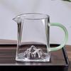 350ml Square Bottom Moutain View Heat-resistant Tea Dispenser Tea Fair Cup Household Tea Brewing Teacup Kung Fu Tea Set Accessor