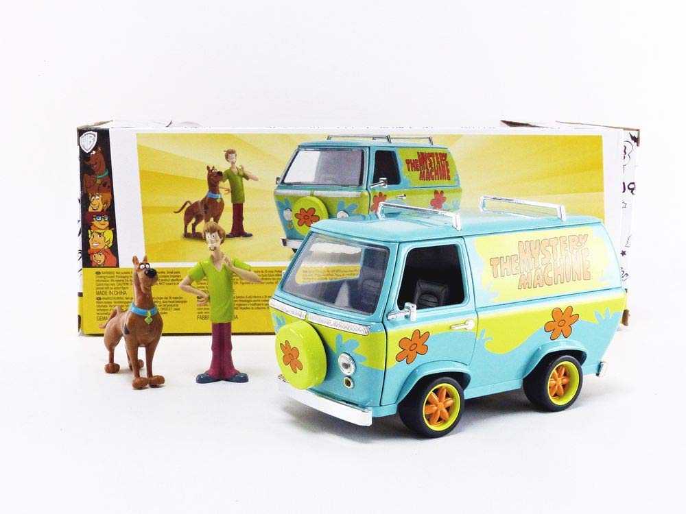 1:24 Scale SCOOBY-DOO! MYSTERY MACHINE w/SCOOBY DOO & SHAGGY "Scooby-Doo" Miniature Car