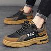 Осенняя рабочая страховая обувь мужская новая повседневная обувь с низким верхом спортивная обувь дышащая мужская нескользящая и износостойкая рабочая обувь