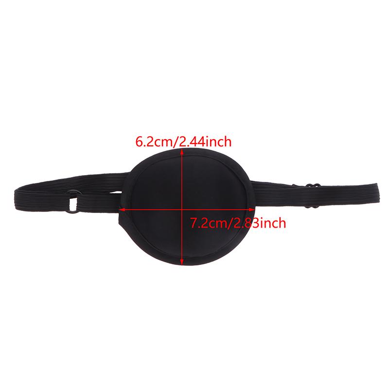 1pc Pirate Eye Patch Unisex Black Single Eyepatch For Cosplay - Washable Adjustable Concave Eye Patch Kid Pirate Costume