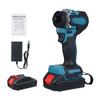 21V Lithium Drill Electric Cordless Screwdriver 55nm Torque Brushless Motor 2in1 Power Tool with 2