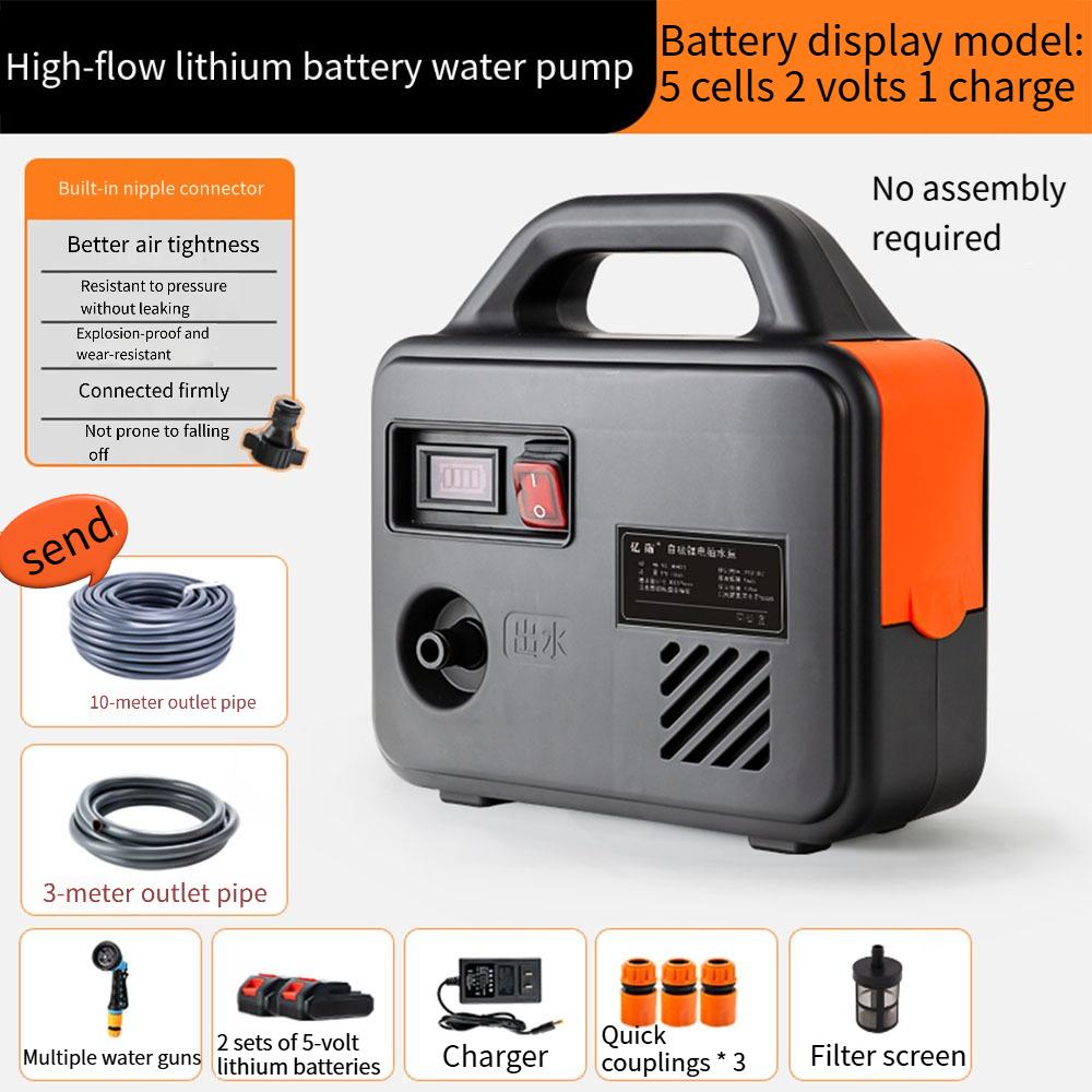 The Vegetable Watering Device Rechargeable Water Pump Irrigation in Agricultural Vegetable Fields Suitable Household Outdoor Use