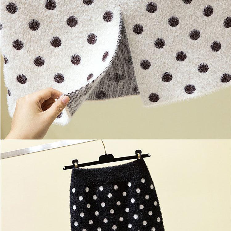 Осенне-зимняя женская трикотажная юбка миди, женская юбка с высокой талией, плотные однотонные тонкие юбки из искусственного норкового бархата