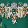 5pcs Dream Catcher Pendant Wind Chime Feather Pendant Indoor Tassel Wall Hanging B&B Decoration