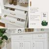 Zinc Alloy Ceramic Cabinet Handles 96mm 128mm Cabinet Door Knobs  Furniture Hardware