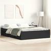 VidaXL Bed Frame Black 150x200 Cm Extra Large 3203867