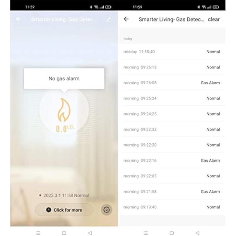 Детектор утечки газа WiFi для природного газа, пропана, метана, бутана, сжиженного нефтяного газа, сжиженного природного газа, горючих взрывоопасных газов, уведомления по телефону, подключение,
