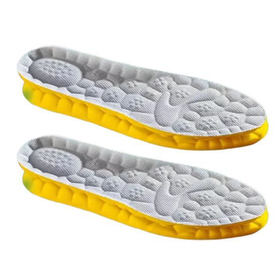 1 Pair 4D Elastic Cloud Breathable Soft Foam Sole Arch Support Shock Absorption Lightweight Sports Insole
