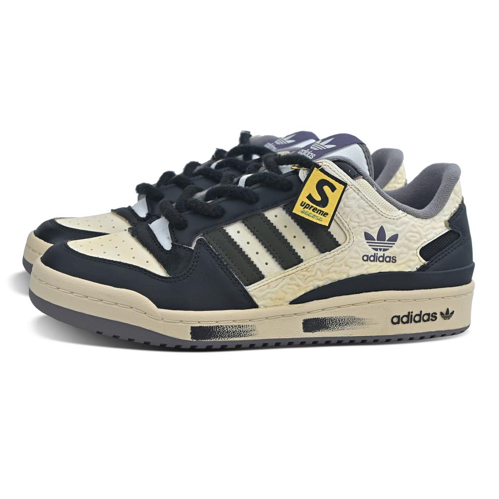 adidas Оригинальные FORUM Устойчивые к истиранию Низкие Скейтбордические Кроссовки Унисекс Черный Коричневый JQ6735(Команда1149-)