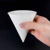 250Pcs Leakproof White Paper Cone Cups Coated Cone Party Tableware Disposable Paper Cups  Slush