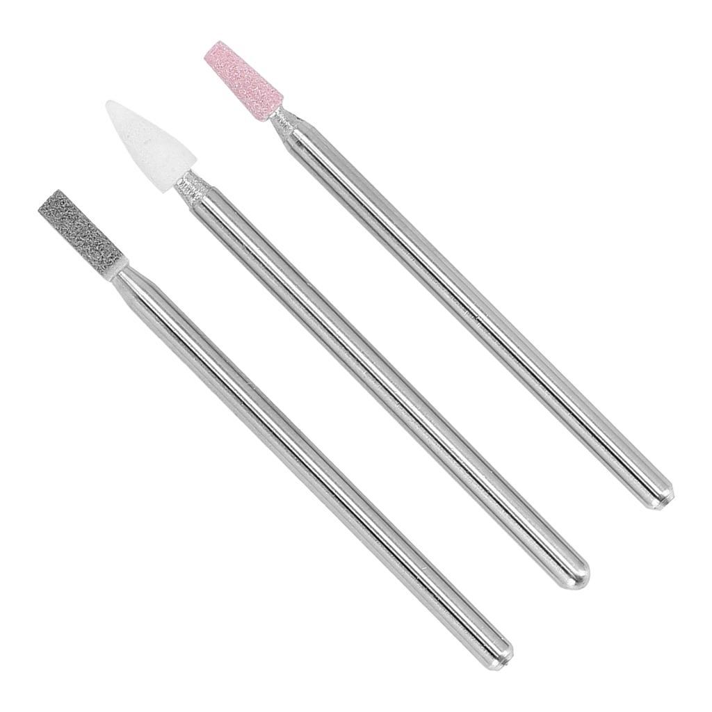 3 шт. Профессиональные фрезы для ногтей, пилка для ногтей, фрезы для удаления кутикулы с коробкой для хранения