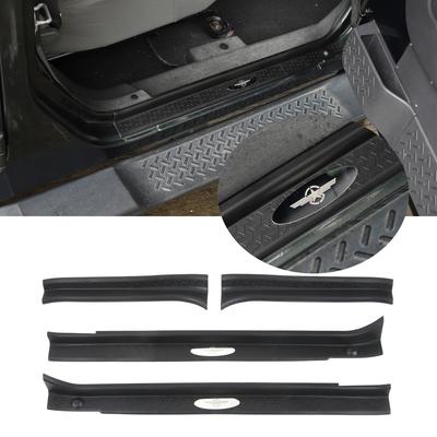 Накладка на порог педали автомобиля для Jeep Wrangler JK 2007-2017, 4-дверный порог, защитная крышка для педали входа