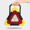 Car Emergency Breakdown Warning Triangle Red Reflective Safety Hazard Lamp Vehicle Tripod Stop Logo LED Light