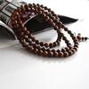 Fragrant Black Rosewood108 8Mm Buddhist Prayer Bead Mala Necklace/Bracelet