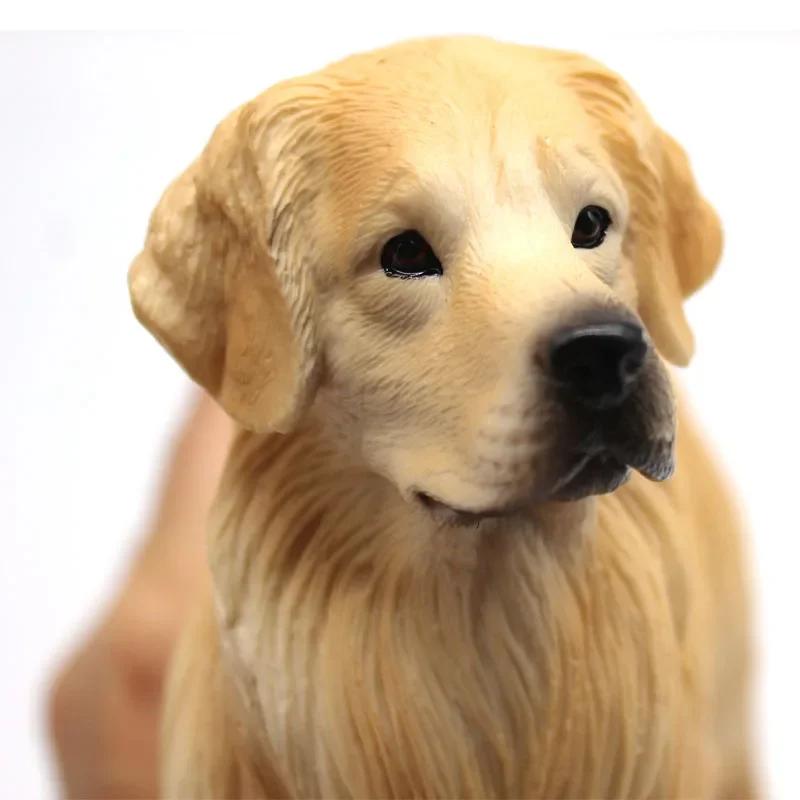 Realistic Golden Retriever Model Large Lifelike Dog Statue Pet Decor Educational Toy Birthday Gift