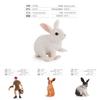 Farm Rabbit Scene Pvc Miniature With Standing And Sitting Rabbits For Micro Landscape Decor