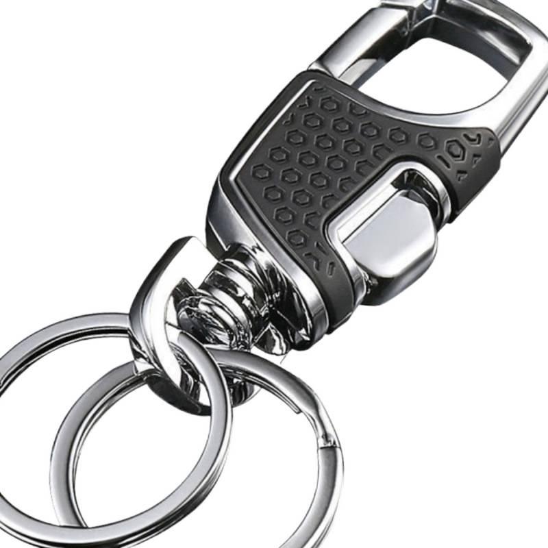 Мужской премиальный брелок из нержавеющей стали с зажимом на талию с открытием одним нажатием