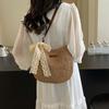 Ladies Fashion Summer Straw Crossbody Bag Women Beach Holiday Shopping Woven Shoulder Purses