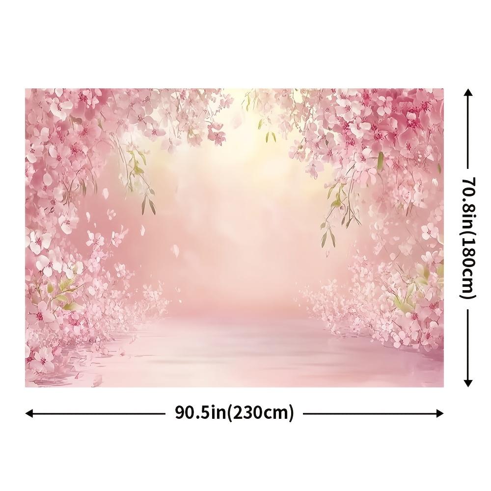 1pc classic polyester spring garden pink flower, versatile, suitable for home, room, wall, party decoration