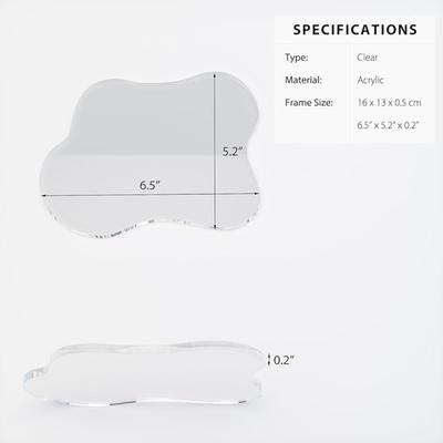 Акриловые прозрачные подставки под стаканы, нестандартные прозрачные подставки под чашки, изоляционная подкладка, подставки под напитки, украшения для стола, кухни, бара