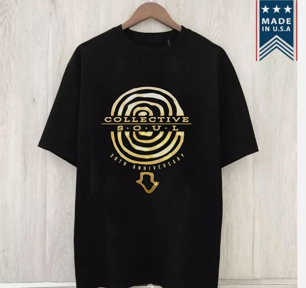 Collective Soul Band 30th Anniversary Short Sleeve T Shirt Full Size S-5XL Unisex T-Shirt