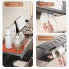 Carbon Steel Bathroom Tissue Holder Wall Mounted Tissue Rack Hair Dryer Holder  Bathroom Use