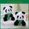 Adorable Bamboo Panda Plush Toy Keyring Key Chain Backpack Pendant Kids Gift