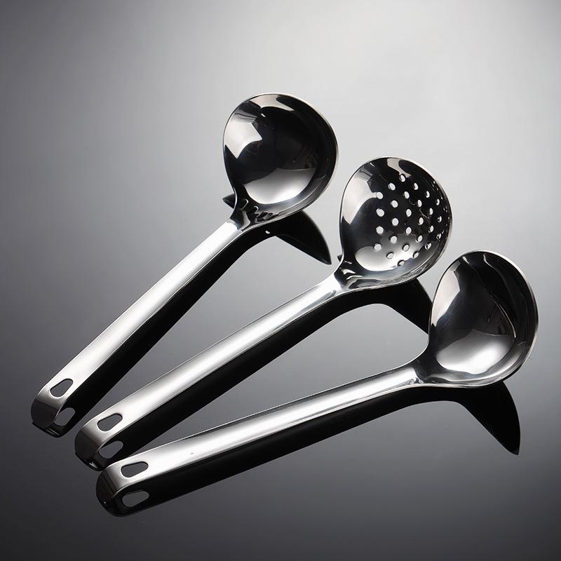 304 Stainless Steel Soup Shell Colander Household Hot Pot Spoon Small Cooking Shovel Hotel Distribution Spoon