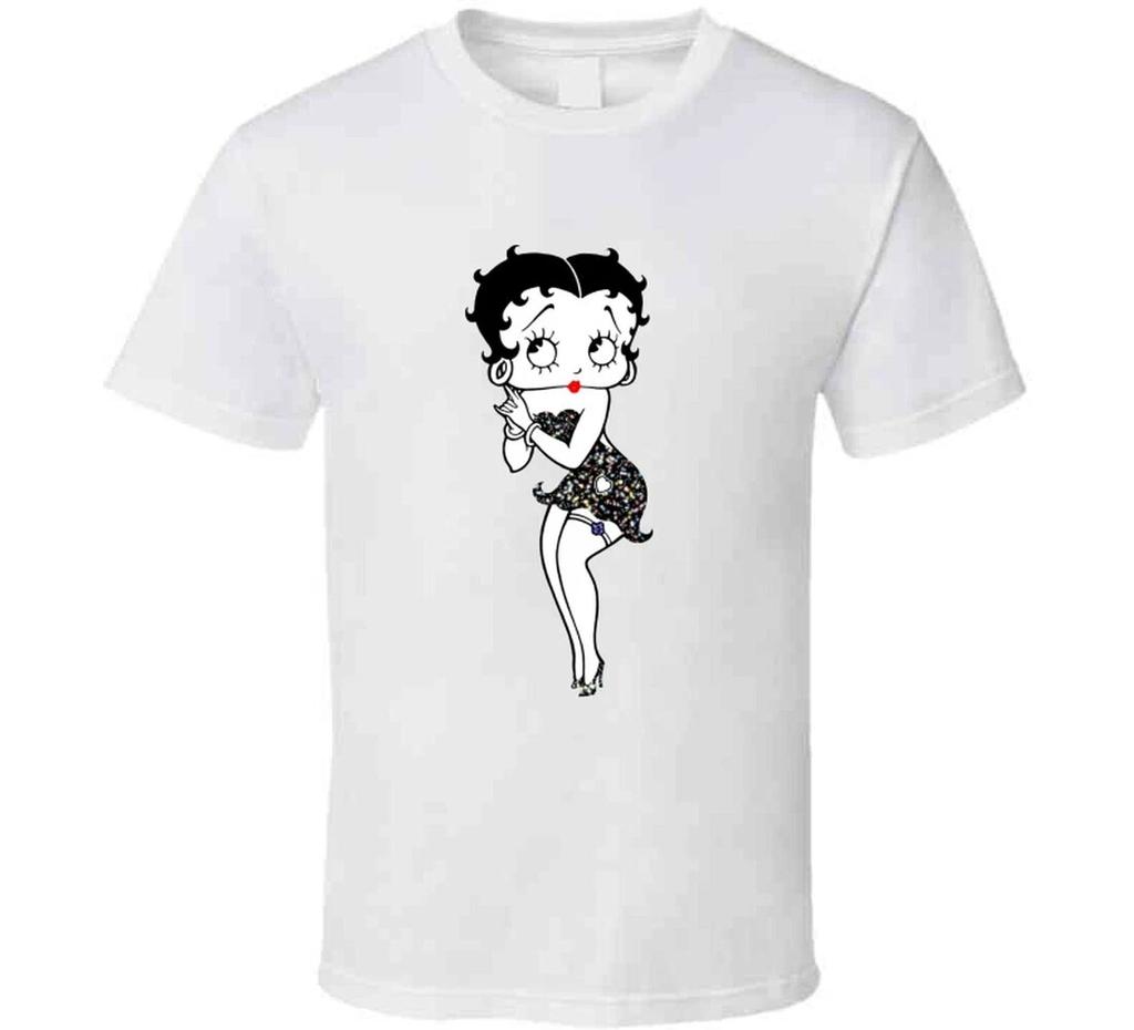 Betty Boop Retro 100% Cotton T-shirt Mens Womens Tees Top