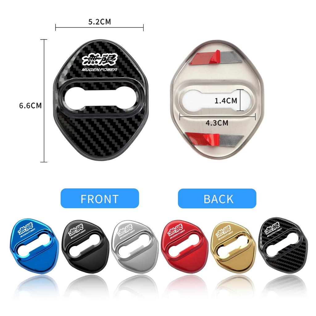Для Honda Mugen Custom Accessories, Накладка на дверной замок, Наклейка Infinite, Эмблема, Детали интерьера, Нержавеющая сталь