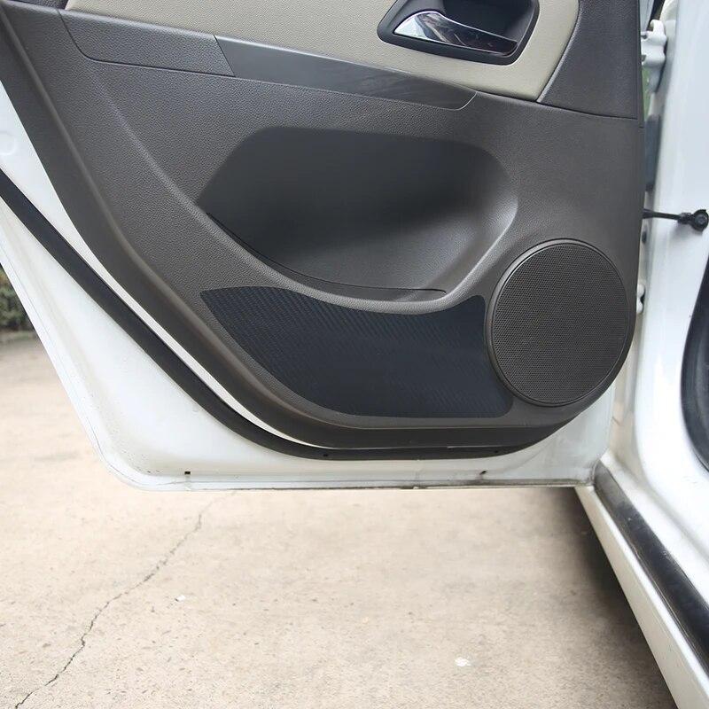 My Good Car 4PCS Car Burning Carbon Fiber Vinyl Inner Door Protection Film Sticker Case Chevrolet Cruze 2009 - 2014 Accessories
