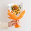 Korean Style Artificial Flower Arrangement Soft Yarn Crochet Sunflower Flowers  Wedding Party